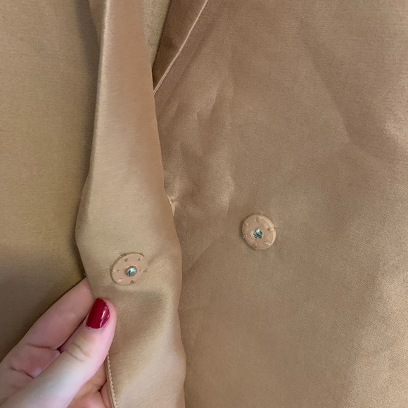 COS Silk Rose Gold Overcoat - Picture 2 of 6